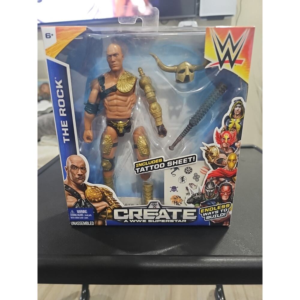 WWE Create A Superstar The Rock Figure Pack Brand New Sealed Box